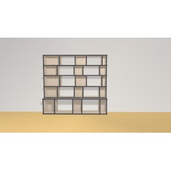 Bookshelf  (H141cm - W153 cm)