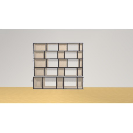 Bibliotheek  (H141cm - B153 cm)
