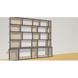 Bookshelf  (H141cm - W150 cm)
