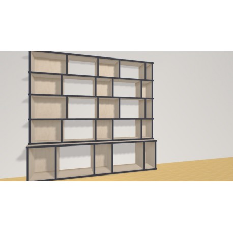 Bibliotheek  (H141cm - B150 cm)