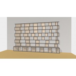 Bookshelf  (H227cm - W400 cm)