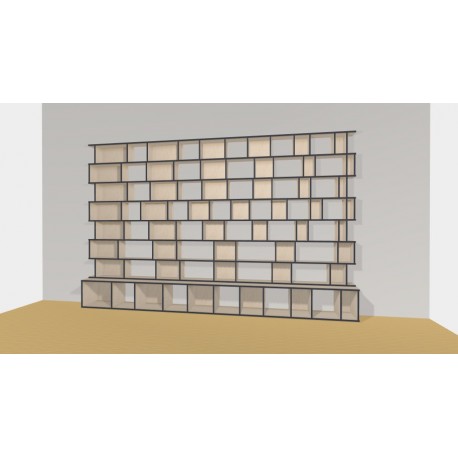Bibliotheek  (H227cm - B400 cm)