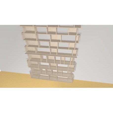 Bibliotheek  (H275cm - B210 cm)