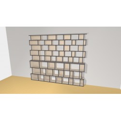 Bookshelf  (H239cm - W282 cm)