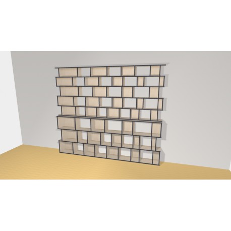 Bibliotheek  (H239cm - B282 cm)