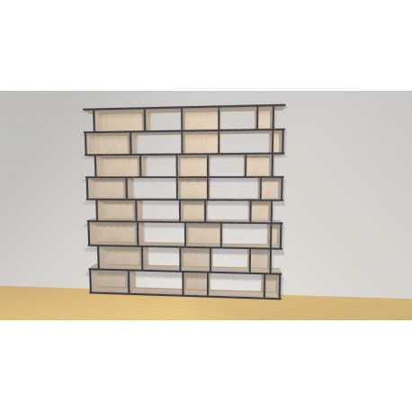 Bookshelf  (H201cm - W210 cm)