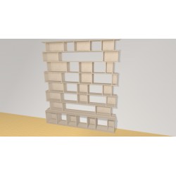 Bookshelf  (H221cm - W191 cm)