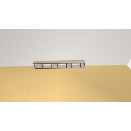 Bookshelf  (H29cm - W210 cm)