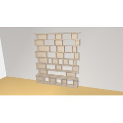 Bibliotheek  (H221cm - B191 cm)
