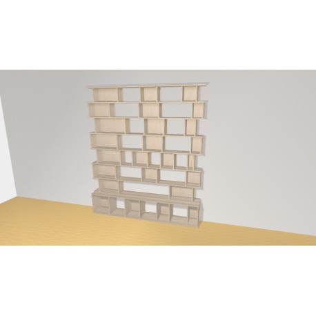 Bibliotheek  (H221cm - B191 cm)