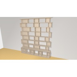 Bibliotheek  (H221cm - B193 cm)