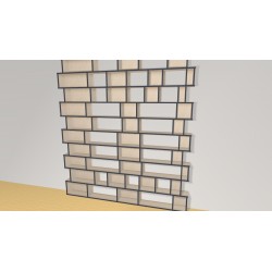 Bibliotheek  (H246cm - B222 cm)