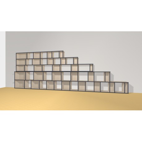 Bibliotheek  (H156cm - B450 cm)