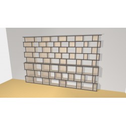 Bibliotheek  (H239cm - B366 cm)
