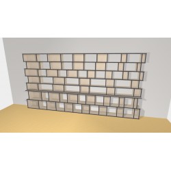 Bibliotheek  (H209cm - B415 cm)