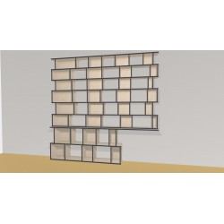 Bibliotheek  (H227cm - B260 cm)