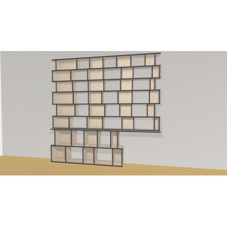 Bibliotheek  (H227cm - B260 cm)