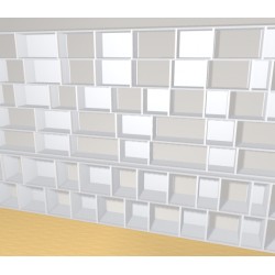 Bibliotheek  (H209cm - B415 cm)