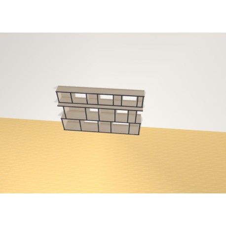 Bibliotheek  (H102cm - B167 cm)