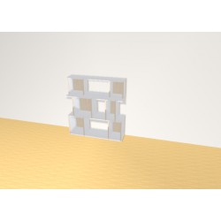 Bibliotheek  (H102cm - B96 cm)