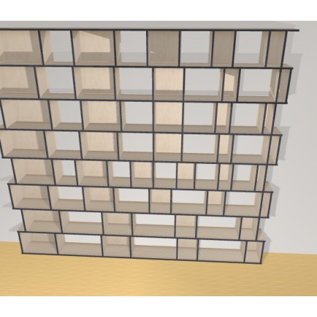 Bibliotheek  (H288cm - B324 cm)