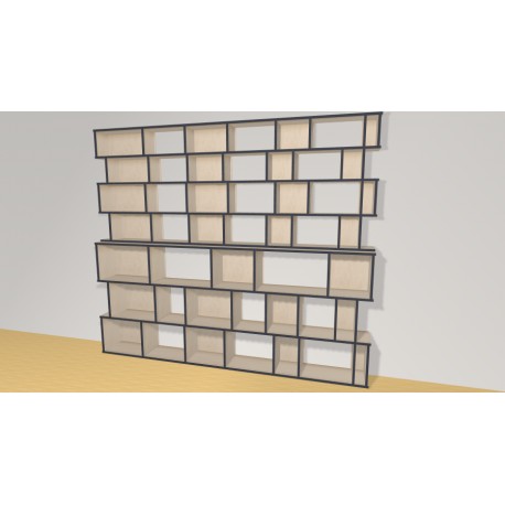 Bibliotheek  (H212cm - B249 cm)