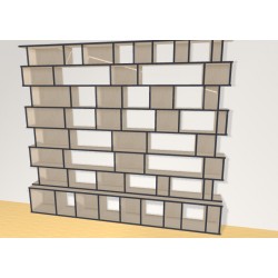 Bookshelf  (H221cm - W253 cm)