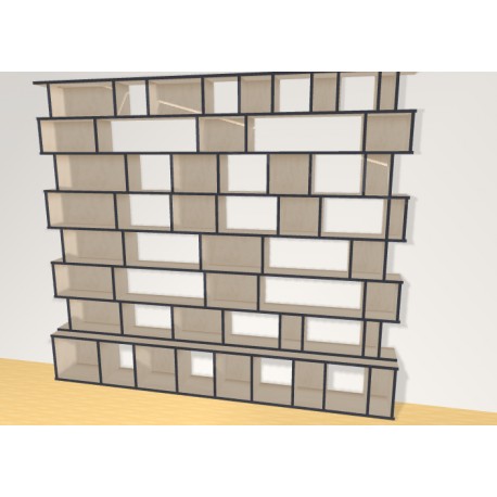 Bookshelf  (H221cm - W253 cm)