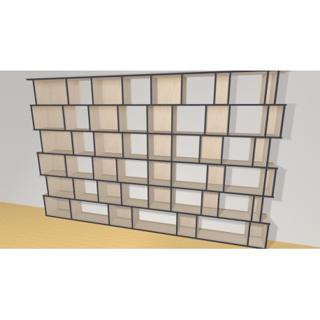 Bibliotheek  (H217cm - B340 cm)