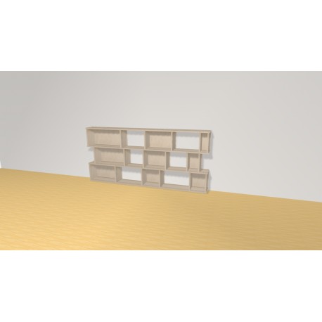 Bookshelf  (H82cm - W180 cm)