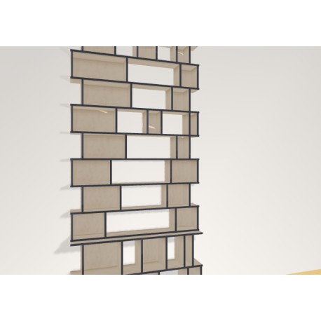 Bookshelf  (H310cm - W140 cm)