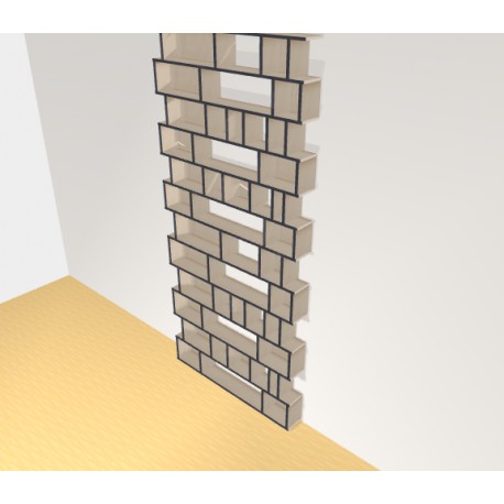 Bookshelf  (H305cm - W140 cm)