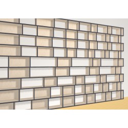 Bookshelf  (H222cm - W444 cm)