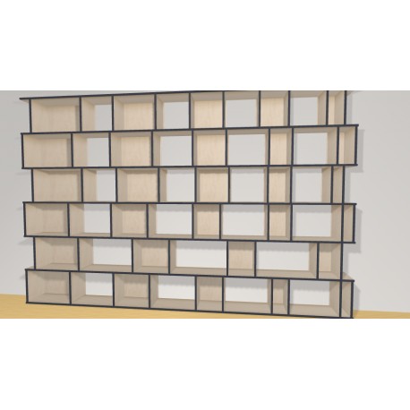 Bookshelf  (H217cm - W333 cm)