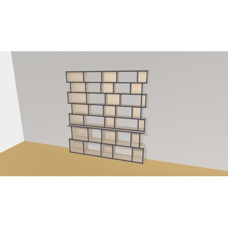 Bookshelf  (H203cm - W210 cm)
