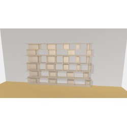 Bookshelf  (H200cm - W310 cm)
