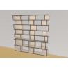 Bookshelf  (H203cm - W210 cm)