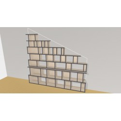 Bookshelf  (H203cm - W260 cm)