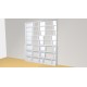 Bookshelf  (H245cm - W200 cm)