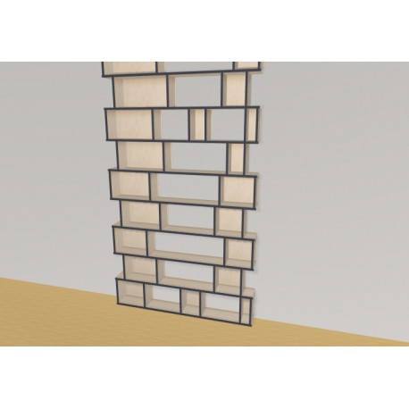 Bibliotheek  (H243cm - B150 cm)