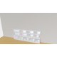 Bookshelf  (H93cm - W255 cm)