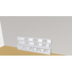 Bookshelf  (H93cm - W255 cm)