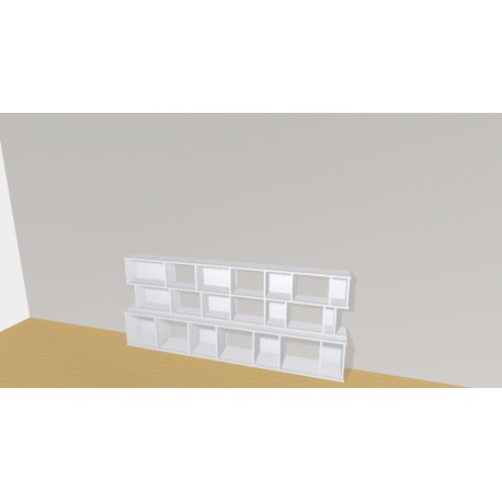 Bookshelf  (H93cm - W243 cm)