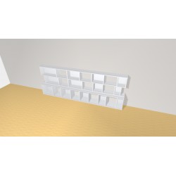 Bookshelf  (H93cm - W255 cm)