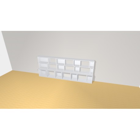 Bookshelf  (H93cm - W243 cm)