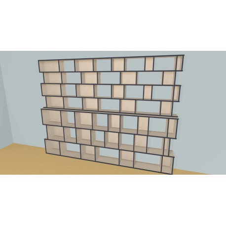 Bookshelf  (H212cm - W314 cm)