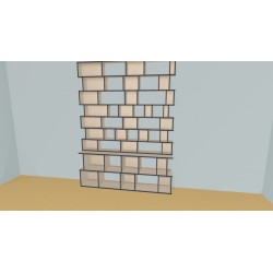 Bookshelf  (H251cm - W210 cm)