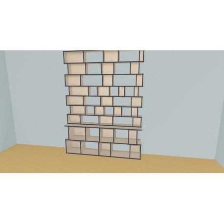 Bookshelf  (H251cm - W210 cm)