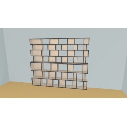 Bibliotheek  (H212cm - B278 cm)