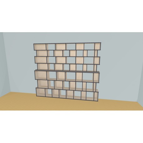 Bookshelf  (H212cm - W278 cm)
